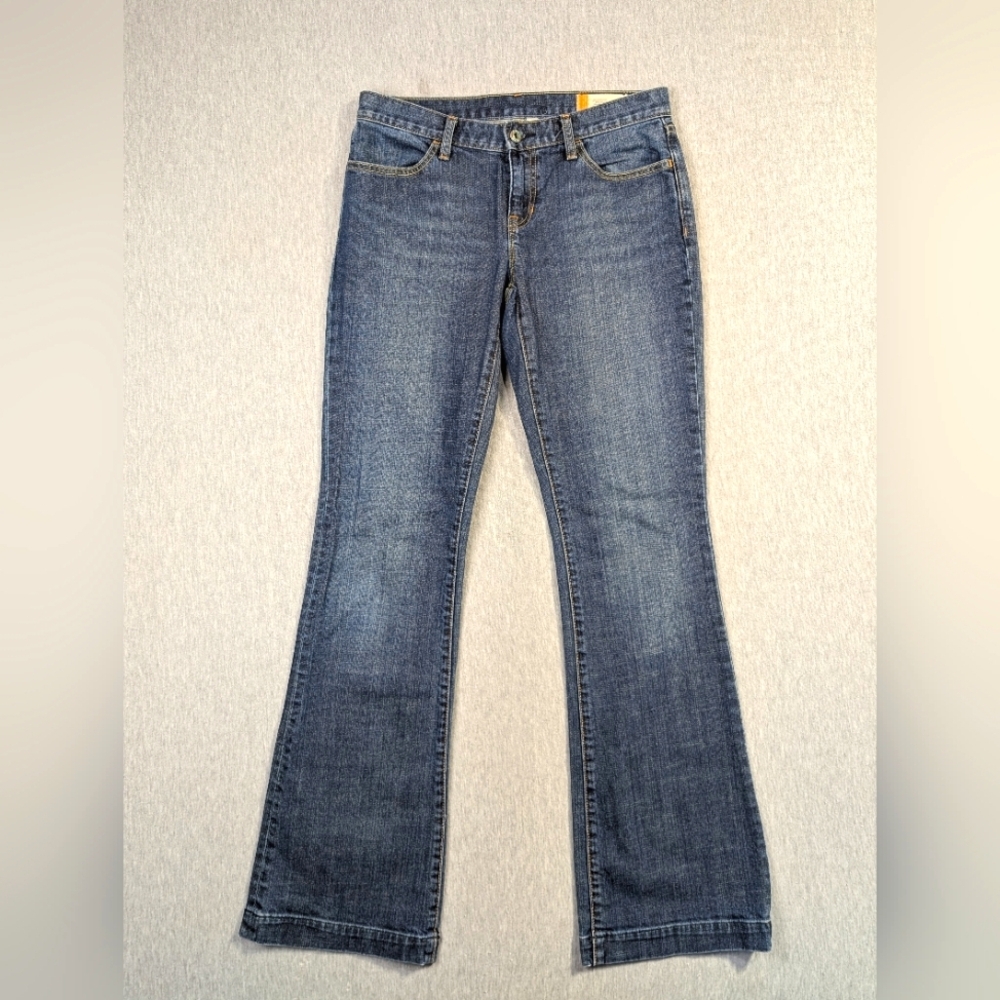Gap 1969 Long And Leave Flare Jeans Women's 6L Blue Mid Rise